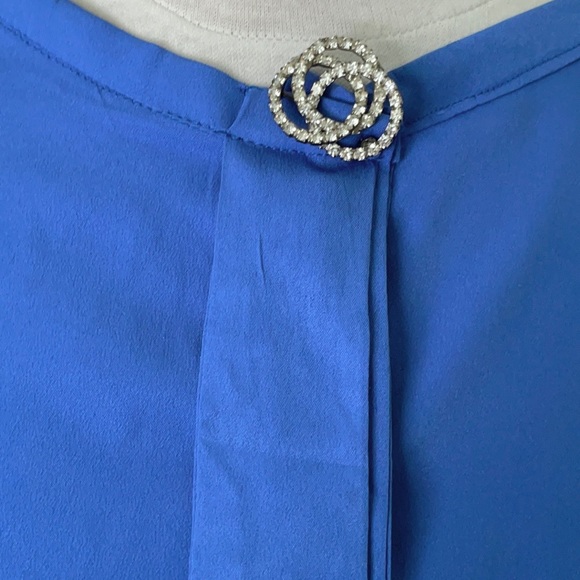 Vintage 70’s Long Blue Dress, Size M - Picture 5 of 16